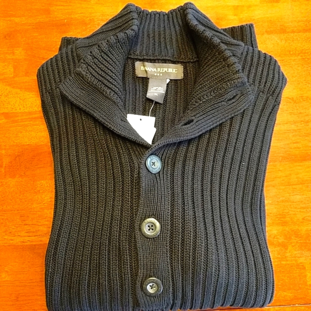 Ribbed Cotton Sweater - Banana Republic